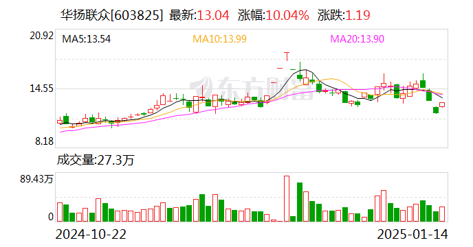 华扬联众：公司及实控人苏同因涉嫌信息披露违法违规被证监会立案