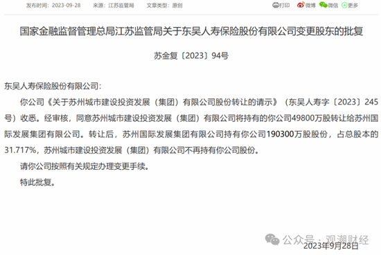 2024东吴人寿三大指标提升两成！净利润增100%，成功扭亏为盈，新策略引关注